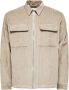 Selected Homme Beige Zip-Up Klassiek Overhemd voor Heren Beige Heren - Thumbnail 1
