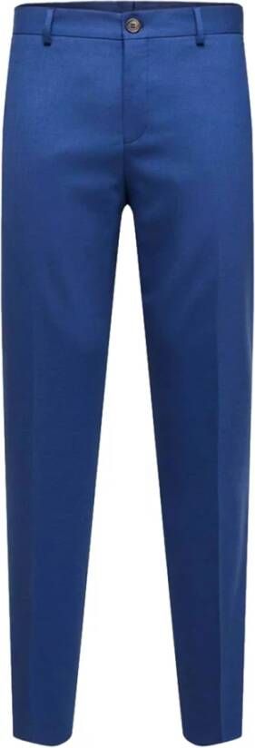 Selected Homme Suit Trousers Blauw Heren