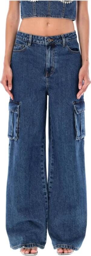 Self Portrait Jeans Blauw Dames