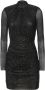 Self Portrait Mesh jurk met strass Zwart Dames - Thumbnail 1