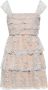 Self Portrait Blossom Gelaagde Bodice Mini Jurk Multicolor Dames - Thumbnail 1