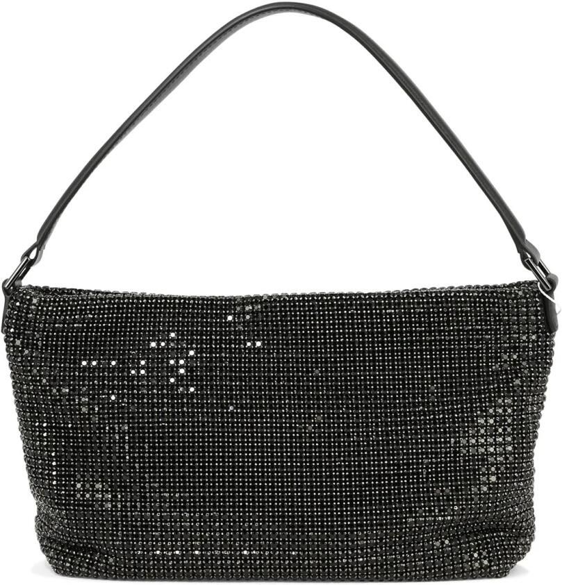Self-portrait Hobo bags Diamante Medium Hobo Bag in zwart - Foto 3