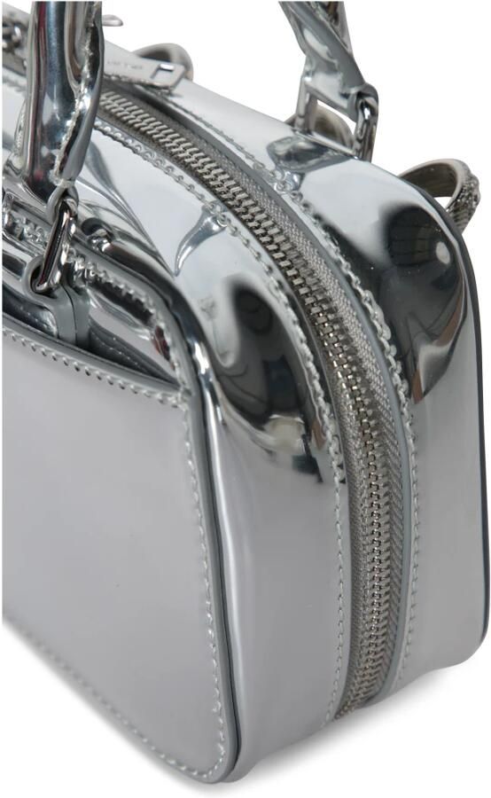 Self-portrait Totes & shoppers Mini Tote Bag Leather Silver in zilver - Foto 4