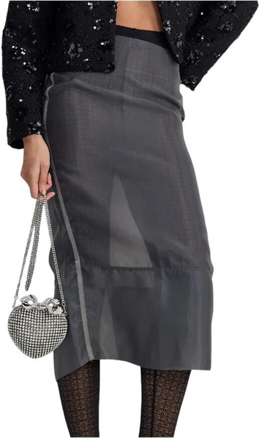 Self Portrait Hartvormige Strass Handtas met Strik Gray Dames - Foto 8