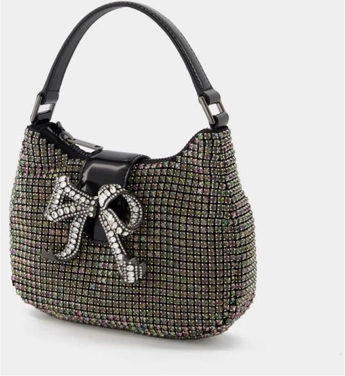 Self-portrait Hobo bags Rhinestone Crescent Shoulder Bag Synthetic Mul in meerkleurig - Foto 3