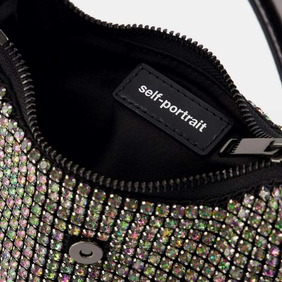 Self-portrait Hobo bags Rhinestone Crescent Shoulder Bag Synthetic Mul in meerkleurig - Foto 2