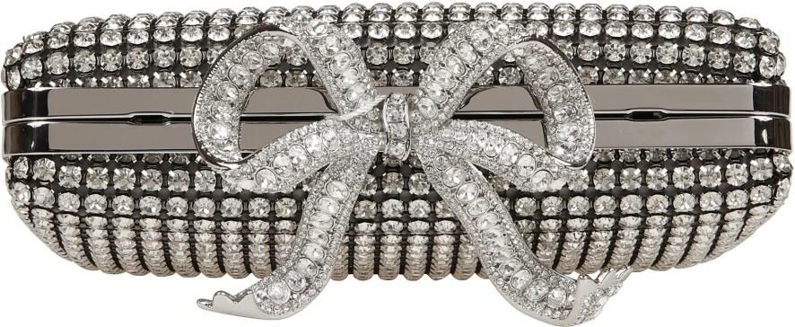 Self Portrait Kristallen Box Clutch Tas Gray Dames - Foto 3