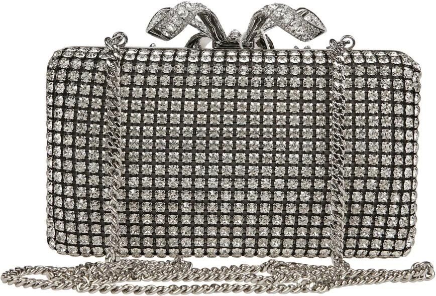 Self Portrait Kristallen Box Clutch Tas Gray Dames - Foto 2