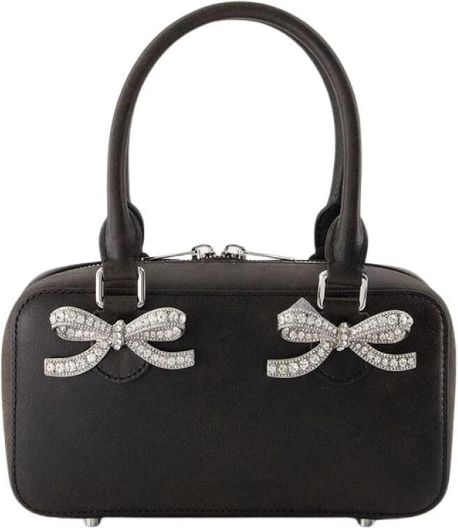 Self Portrait Handtas met Rhinestone Kwasten en Tubulaire Handvatten Black Dames - Foto 3