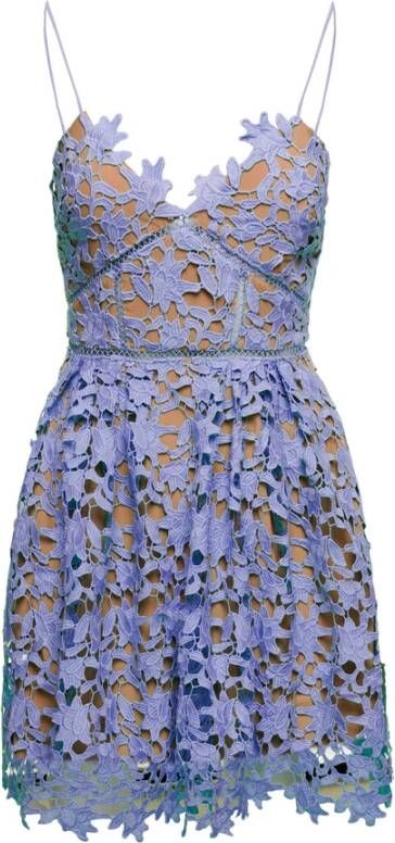 Self Portrait Short Dresses Paars Dames