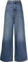 Self Portrait Wijde Blauwe Jeans Blauw Dames - Thumbnail 1