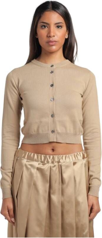 Semicouture Cardigans Beige Dames