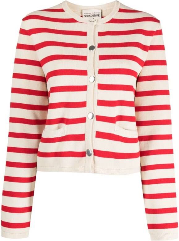 Semicouture Cardigans Rood Dames
