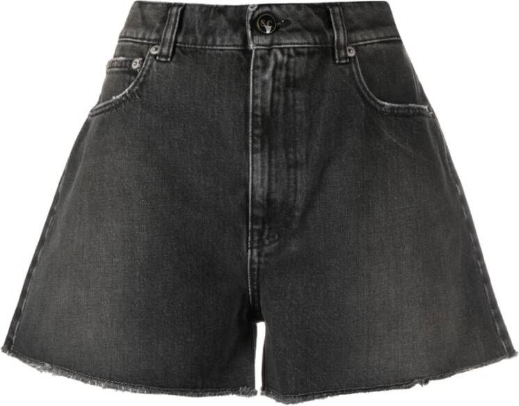 Semicouture Denim Shorts Grijs Dames