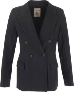 Semicouture Double-Breasted Coats Zwart Dames