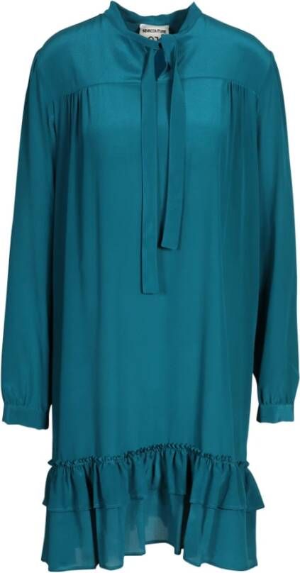 Semicouture een jurk Blauw Dames