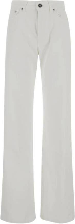 Semicouture Flared Jeans White Dames