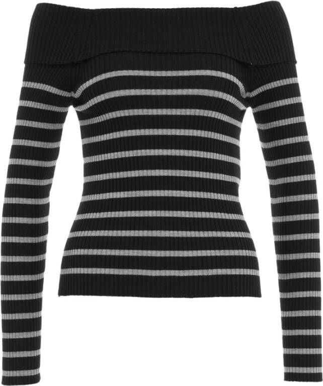 Semicouture Zwarte Sweater Collectie Black Dames