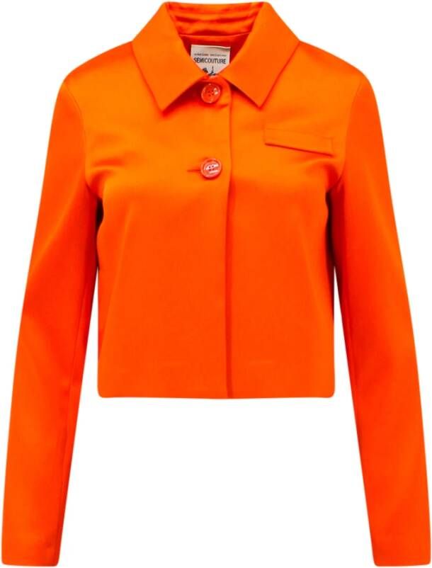 Semicouture Light Jackets Oranje Dames