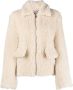 Semicouture Therese Wollen Jas White Dames - Thumbnail 1