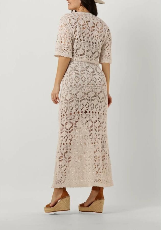 Semicouture Cyrilla Dress Maxi Jurk Zand Beige Dames - Foto 2