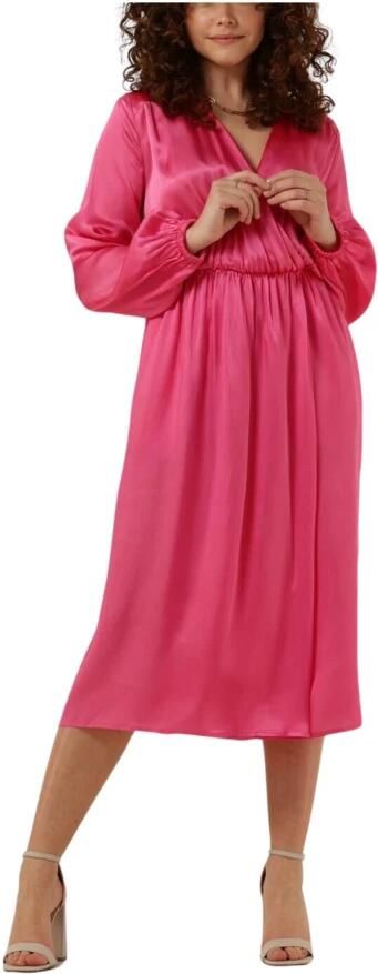 Semicouture Fuchsia Midi Jurk Becka Pink Dames - Foto 7