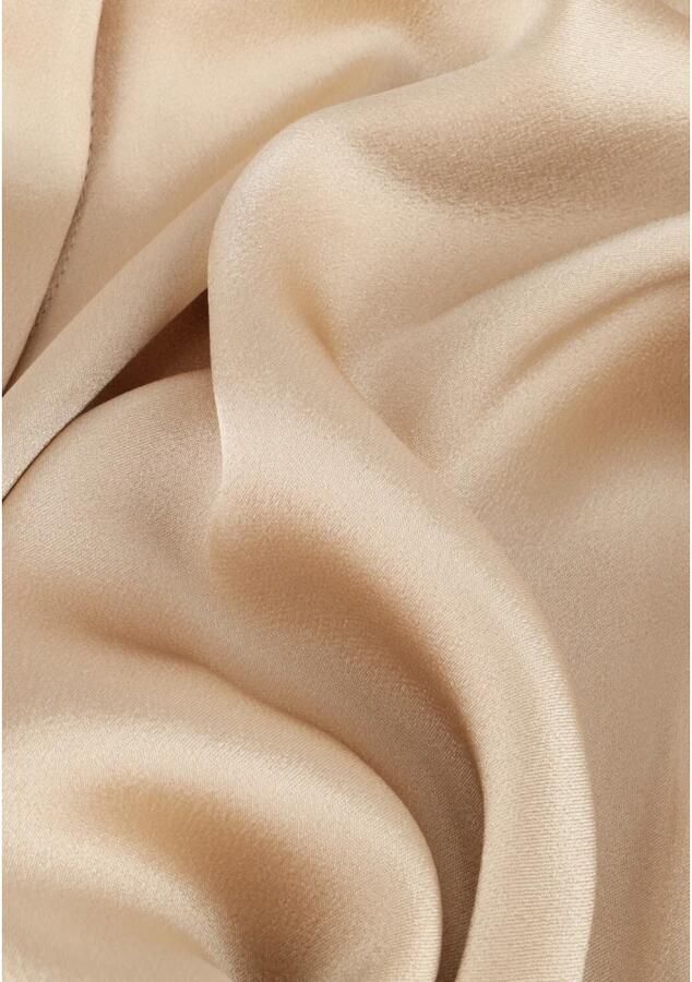 Semicouture Beige Satijnen Lange Chemisier Jurk Beige Dames