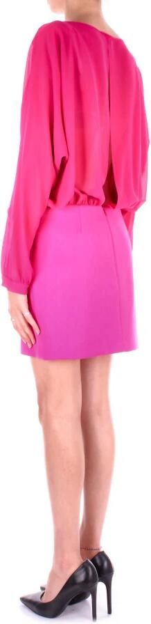 Semicouture Jurk met zijrits Pink Dames - Foto 3