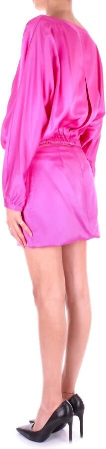 Semicouture Jurken met zijrits Roze Dames - Foto 3