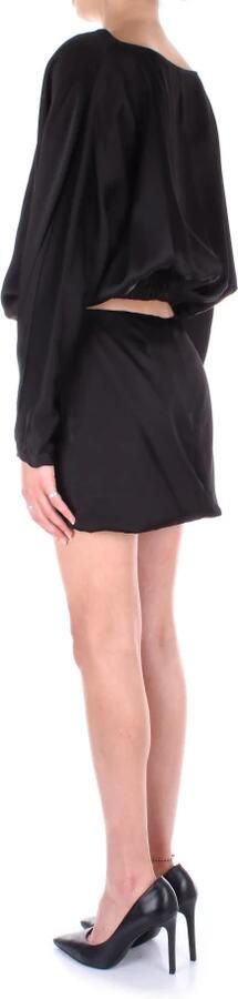 Semicouture Jurken met zijrits Black Dames - Foto 5