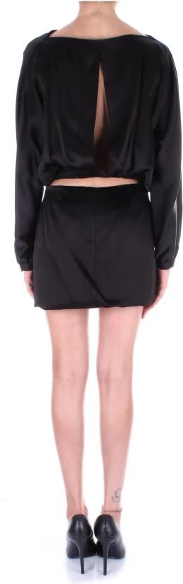 Semicouture Jurken met zijrits Black Dames - Foto 2