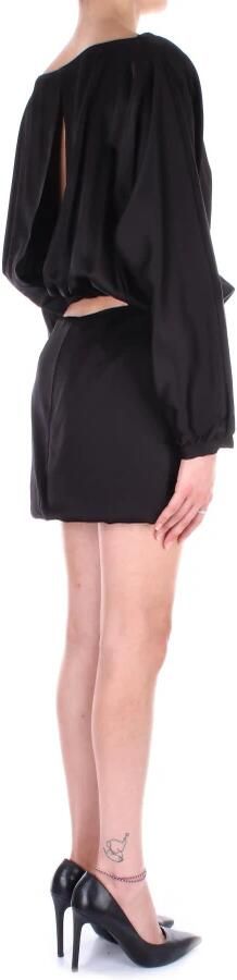 Semicouture Jurken met zijrits Black Dames - Foto 4