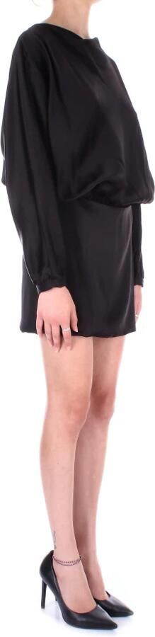 Semicouture Jurken met zijrits Black Dames - Foto 3