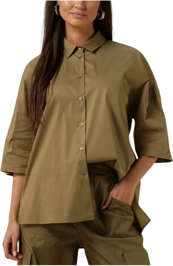 Semicouture Olijfgroen Shirt Stijlvolle Blouse Green Dames - Foto 3