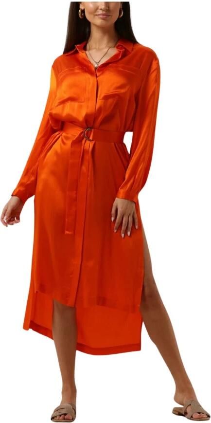 Semicouture Oranje Fillipa Midi Jurk Orange Dames - Foto 3