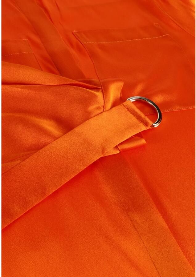 Semicouture Oranje Fillipa Midi Jurk Orange Dames - Foto 1