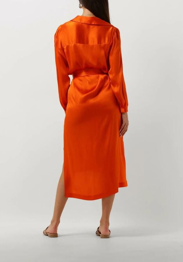 Semicouture Oranje Fillipa Midi Jurk Orange Dames - Foto 2