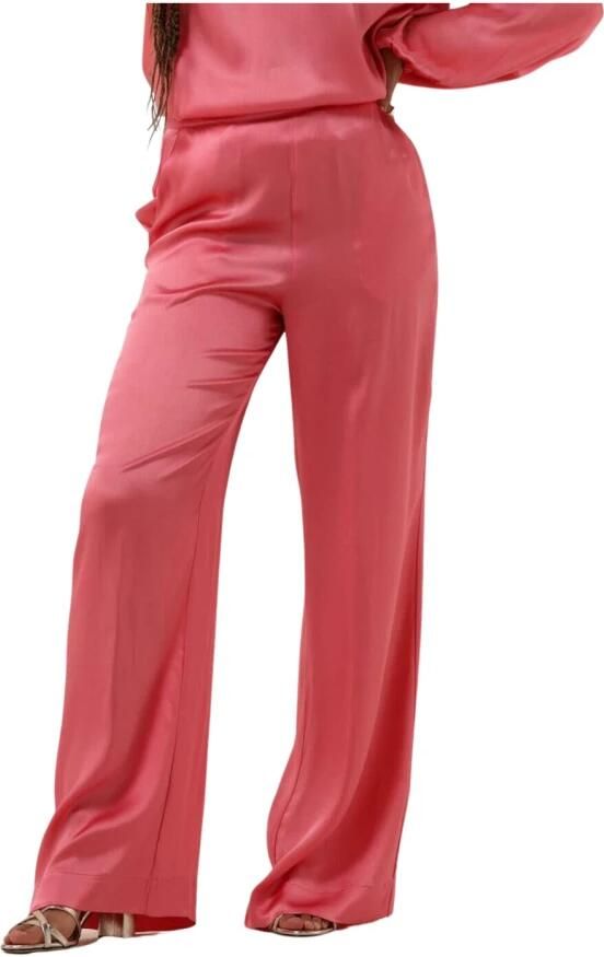 Semicouture Roze Emmerson Trousers Damesbroek Pink Dames - Foto 5