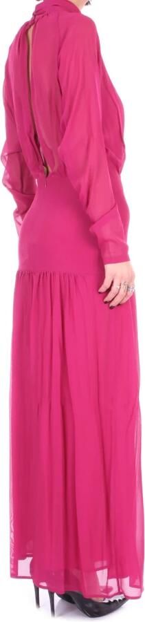 Semicouture Roze Jurken met Ritssluiting en Knoopsluiting Pink Dames - Foto 2