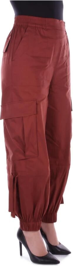 Semicouture Trousers Brown Dames - Foto 3