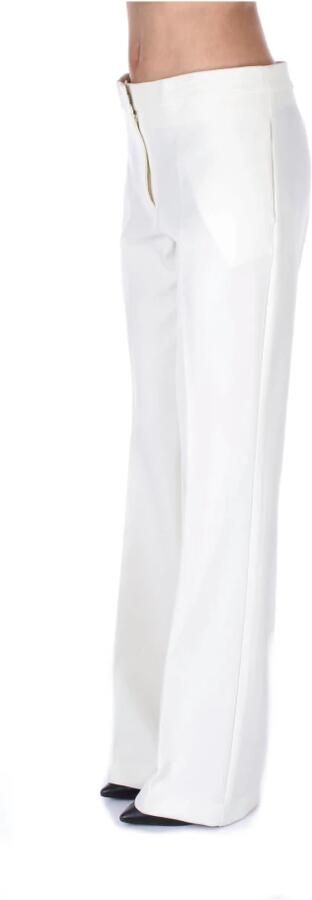 Semicouture Wide Trousers White Dames