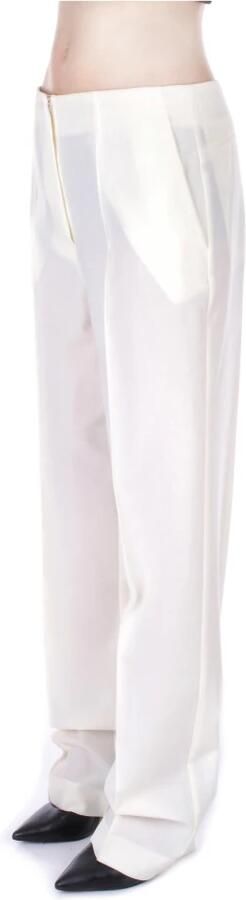 Semicouture Wide Trousers White Dames - Foto 3