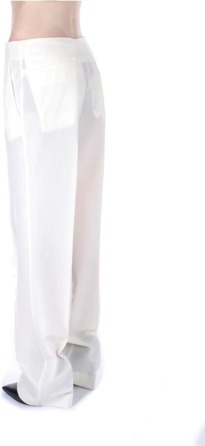 Semicouture Wide Trousers White Dames - Foto 2
