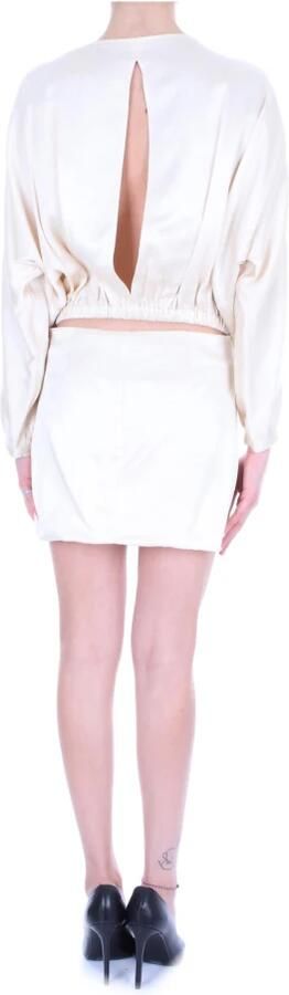 Semicouture Zand Jurken Beige Dames - Foto 2