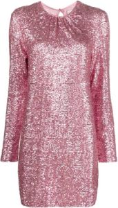 Semicouture Sequin Short Dress Roze Dames