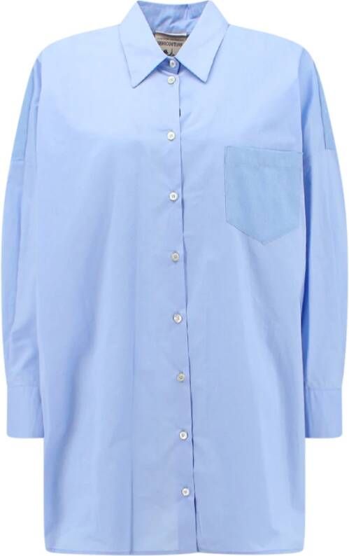 Semicouture Shirts Blauw Dames