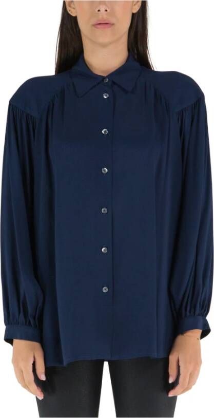 Semicouture Shirts Blauw Dames