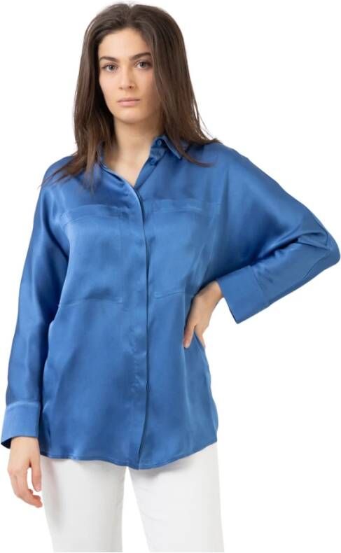 Semicouture Shirts Blauw Dames