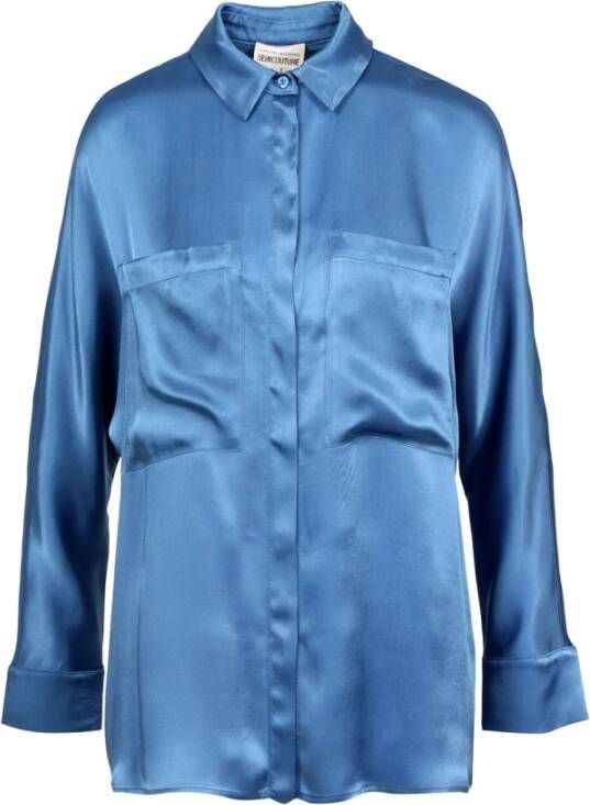 Semicouture Shirts Blauw Dames