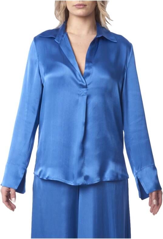 Semicouture Shirts Blauw Dames